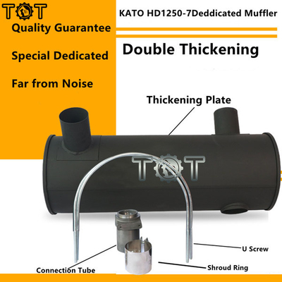 KATO hd1250-7 ODM κασκόλ εξάτμισης μηχανών εκσκαφέων 6D22T
